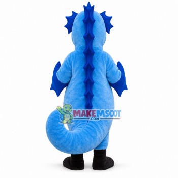 Blue Seahorse Mascot Costume for Adult Blue Seahorse Mascot Costume for Adult
