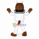 Walking Mole In White Sailor Suit Mascot Costume