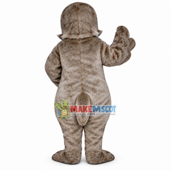 Tired Gray Furry Walrus Mascot Costume Tired Gray Furry Walrus Mascot Costume