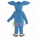 Little Blue Elephant With Sunglasses Mascot Costume Little Blue Elephant With Sunglasses Mascot Costume
