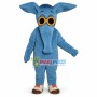 Little Blue Elephant With Sunglasses Mascot Costume