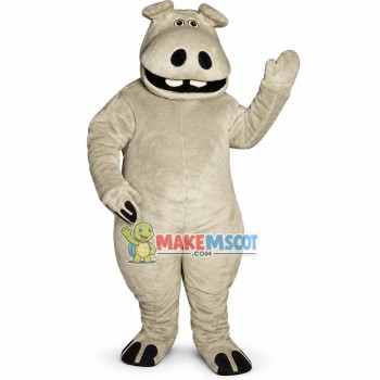 Stable Big Mouth Hippopotamus Mascot Costume Stable Big Mouth Hippopotamus Mascot Costume