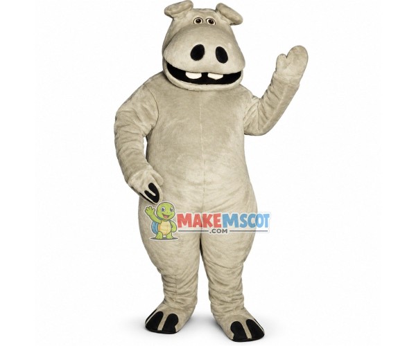 Stable Big Mouth Hippopotamus Mascot Costume Stable Big Mouth Hippopotamus Mascot Costume