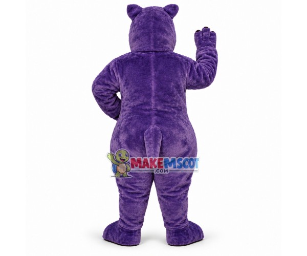 Naughty Purple Hippo Mascot Costume