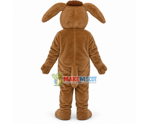 Surprised Little Brown Elephant Mascot Costume Surprised Little Brown Elephant Mascot Costume