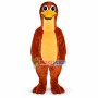 Brown Platypus With Long Neck Mascot Costume