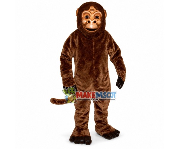 Crumpled Elder Monkey Mascot Costume