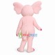 Elephant Lady With Pink Eyeshadow Mascot Costume Elephant Lady With Pink Eyeshadow Mascot Costume