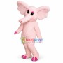 Elephant Lady With Pink Eyeshadow Mascot Costume