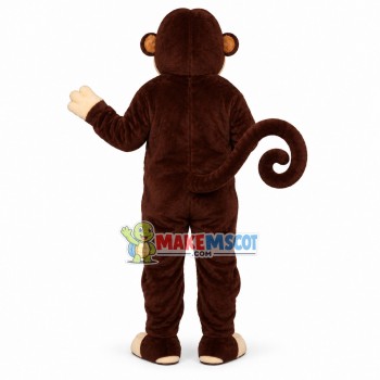 Nervous Curly Tail Monkey Mascot Costume Nervous Curly Tail Monkey Mascot Costume