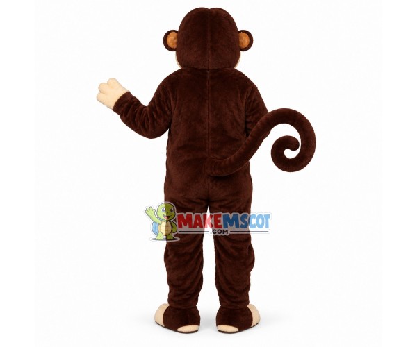 Nervous Curly Tail Monkey Mascot Costume Nervous Curly Tail Monkey Mascot Costume