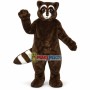 Lovely Soft Plush Brown Raccoon Mascot Costume