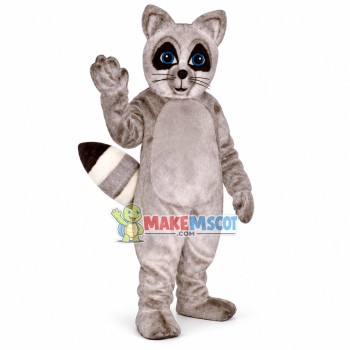 Soft Gray Raccoon Mascot Costume for Adult