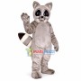 Soft Gray Raccoon Mascot Costume for Adult
