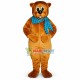 Bear With Plaid Square Scarf Mascot Costume Bear With Plaid Square Scarf Mascot Costume