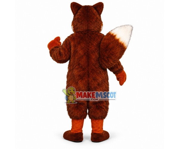 Alert Long Wool Red Fox Mascot Costume Alert Long Wool Red Fox Mascot Costume