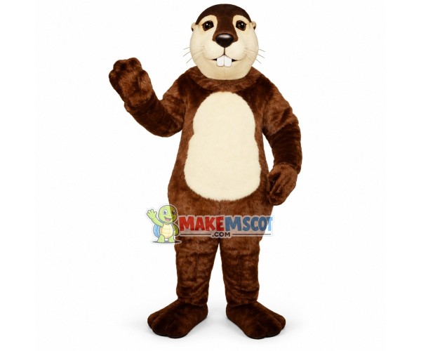 Soft Plush Beaver Adult Mascot Costume Soft Plush Beaver Adult Mascot Costume