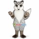 Sturdy Long Wool Gray Fox Mascot Costume Sturdy Long Wool Gray Fox Mascot Costume