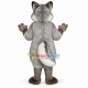 Sturdy Long Wool Gray Fox Mascot Costume Sturdy Long Wool Gray Fox Mascot Costume