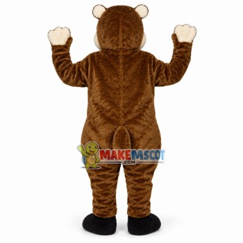 Lovely Cute Brown & White Beaver Mascot Costume Lovely Cute Brown & White Beaver Mascot Costume