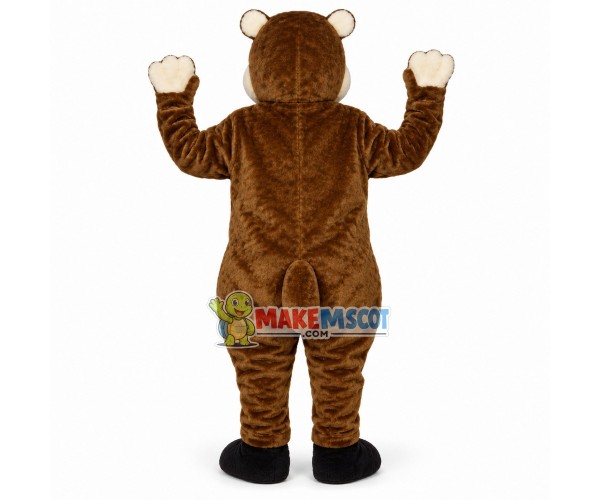 Lovely Cute Brown & White Beaver Mascot Costume Lovely Cute Brown & White Beaver Mascot Costume