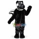 Black Shiny Wool Skunk Mascot Costume Black Shiny Wool Skunk Mascot Costume