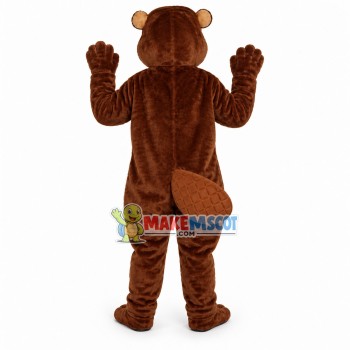 Adult Plush Brown Beaver Mascot Costume Adult Plush Brown Beaver Mascot Costume