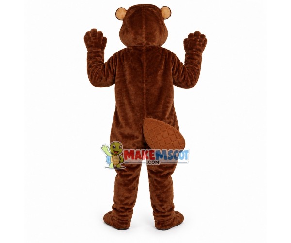 Adult Plush Brown Beaver Mascot Costume Adult Plush Brown Beaver Mascot Costume