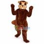 Adult Plush Brown Beaver Mascot Costume