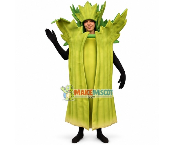 Large Celery of Stiff Texture Mascot Costume Large Celery of Stiff Texture Mascot Costume