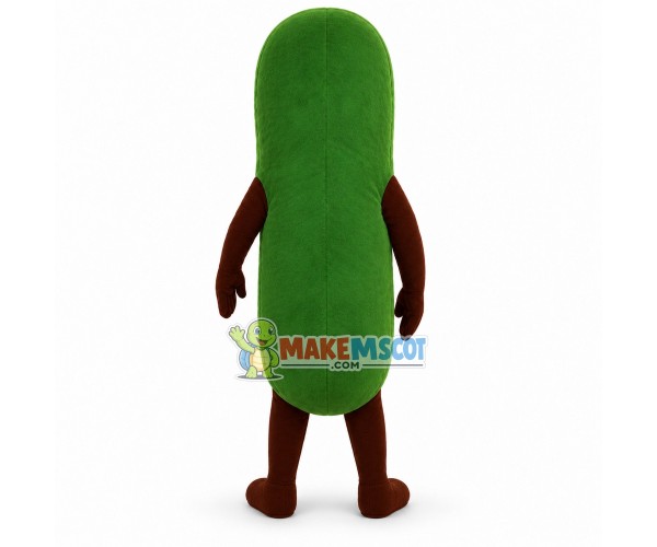 Cucumber With Smooth Surface Mascot Costume Cucumber With Smooth Surface Mascot Costume