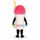 Cup of Icy Strawberry Smoothie Mascot Costume Cup of Icy Strawberry Smoothie Mascot Costume