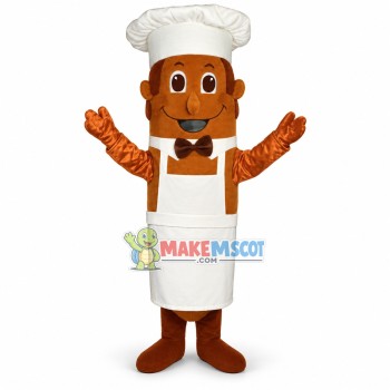 Ham Sausage In The Chef Apron Mascot Costume