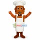 Ham Sausage In The Chef Apron Mascot Costume Ham Sausage In The Chef Apron Mascot Costume