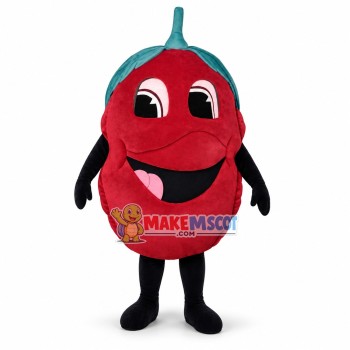 Cartoon Smiley Raspberry Mascot Costume Cartoon Smiley Raspberry Mascot Costume