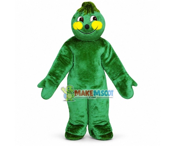 Soft Green Smiling Doll Mascot Costume Soft Green Smiling Doll Mascot Costume