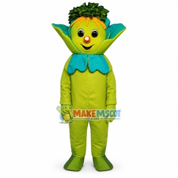 Funny Cartoon Green Ginseng Doll Mascot Costume Funny Cartoon Green Ginseng Doll Mascot Costume