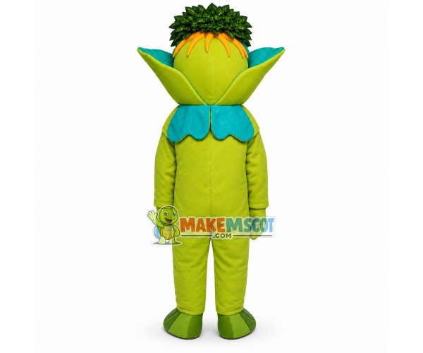 Funny Cartoon Green Ginseng Doll Mascot Costume Funny Cartoon Green Ginseng Doll Mascot Costume
