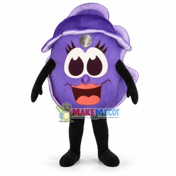 Peeled Purple Onion Cartoon Mascot Costume