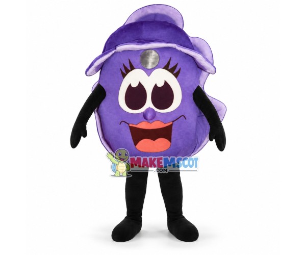 Peeled Purple Onion Cartoon Mascot Costume Peeled Purple Onion Cartoon Mascot Costume