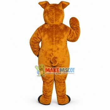 Brown Domestic Pig Mascot Costume Brown Domestic Pig Mascot Costume