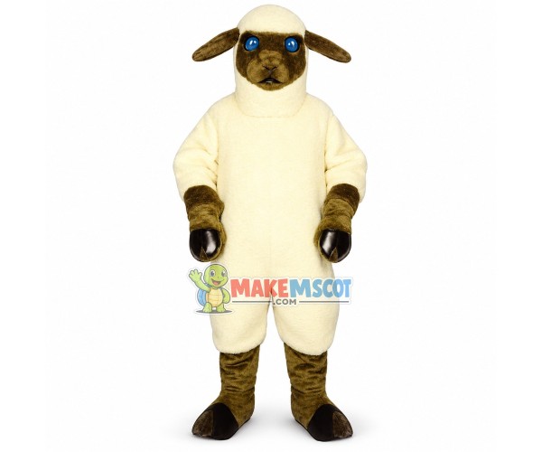 Special Variety of Blue Eyes Sheep Mascot Costume Special Variety of Blue Eyes Sheep Mascot Costume