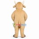Lively Plush Beige Cattle Mascot Costume Lively Plush Beige Cattle Mascot Costume