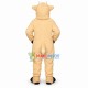 Short-horned Beige Goat Mascot Costume Short-horned Beige Goat Mascot Costume
