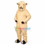 Short-horned Beige Goat Mascot Costume