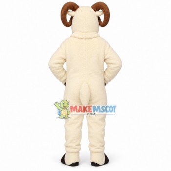 Old Ram With Power Horns Mascot Costume Old Ram With Power Horns Mascot Costume