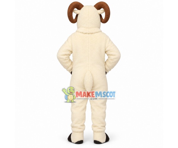 Old Ram With Power Horns Mascot Costume Old Ram With Power Horns Mascot Costume