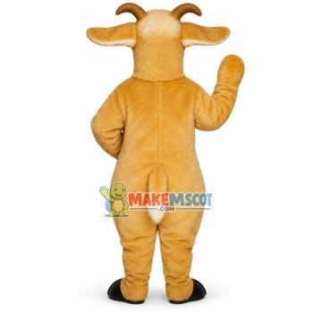 Elder Brown Goat Adult Mascot Costume Elder Brown Goat Adult Mascot Costume
