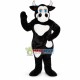 Black Cow With Blue Eyes Mascot Costume Black Cow With Blue Eyes Mascot Costume