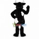 Black Cow With Blue Eyes Mascot Costume Black Cow With Blue Eyes Mascot Costume